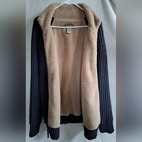 Men's Ruff Hewn Gray Thick Zip-Up Sweater - Picture 7 of 11